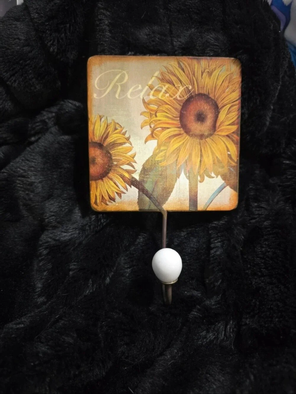 Sunflower Wall Hook - Yellow Sunflower Decorative Wall Decor